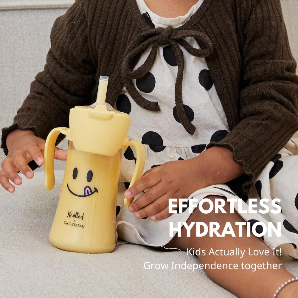 GROSMIMI x KNOTTED 10 oz capacity fits toddlers on the go