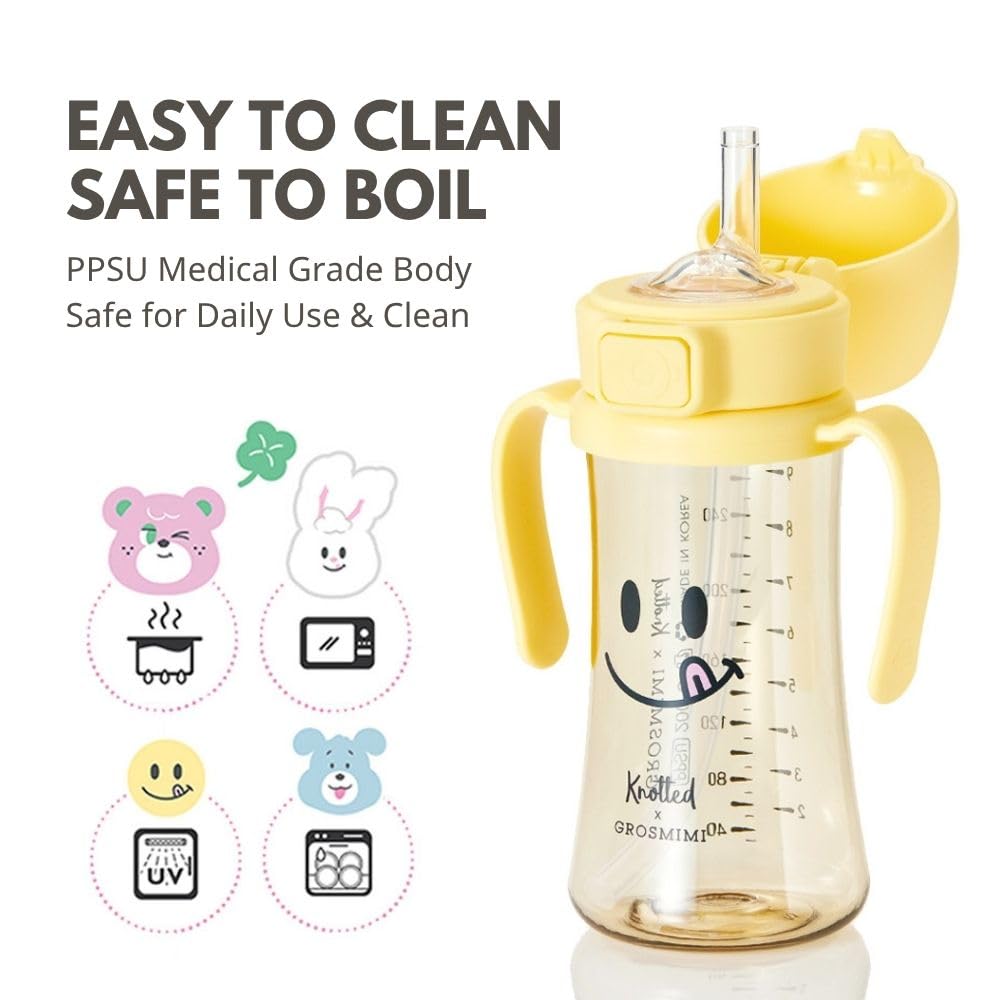 GROSMIMI x KNOTTED customizable colors personalize your child's cup