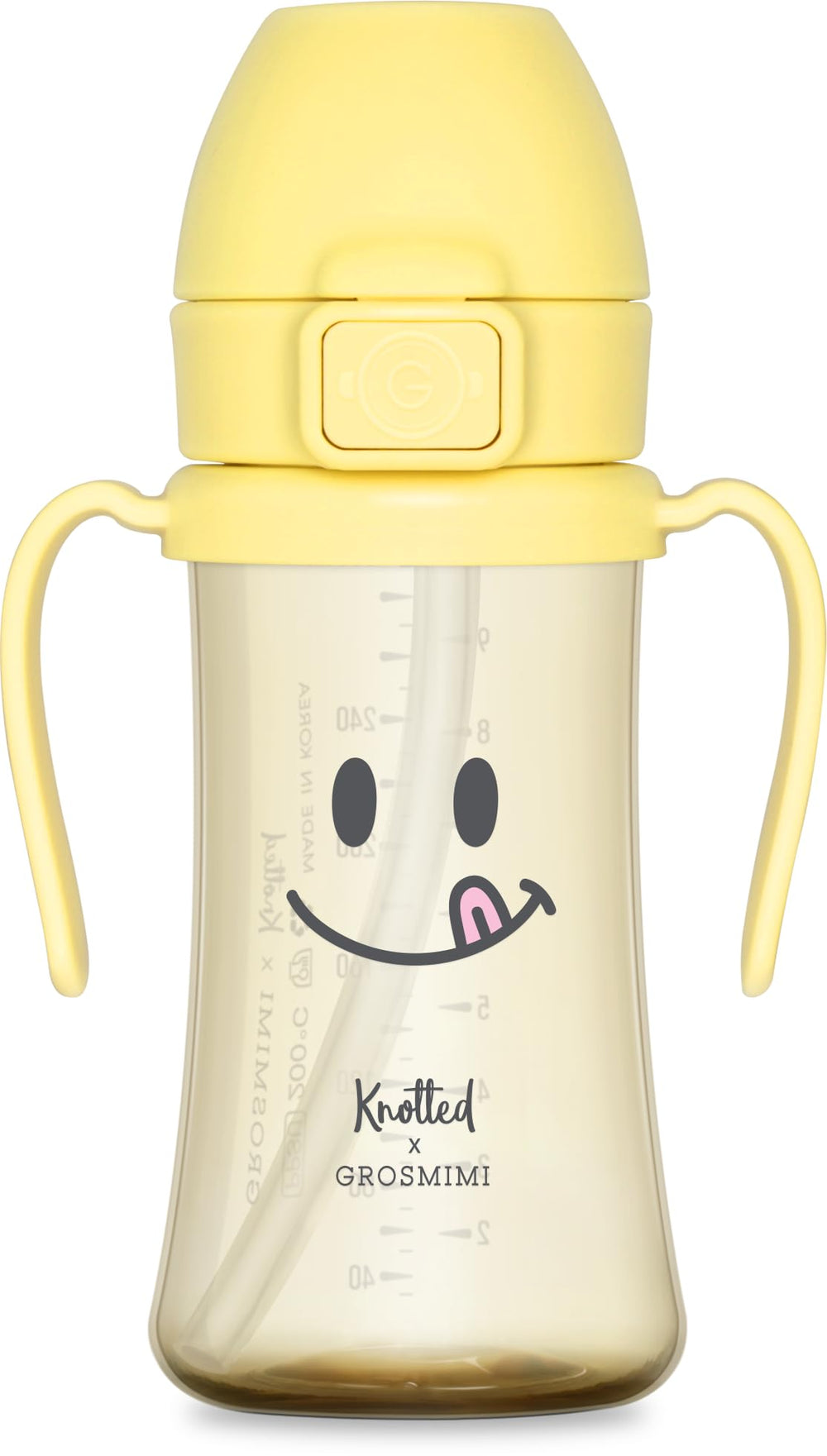 GROSMIMI x KNOTTED flip-top lid seals spills for active toddlers