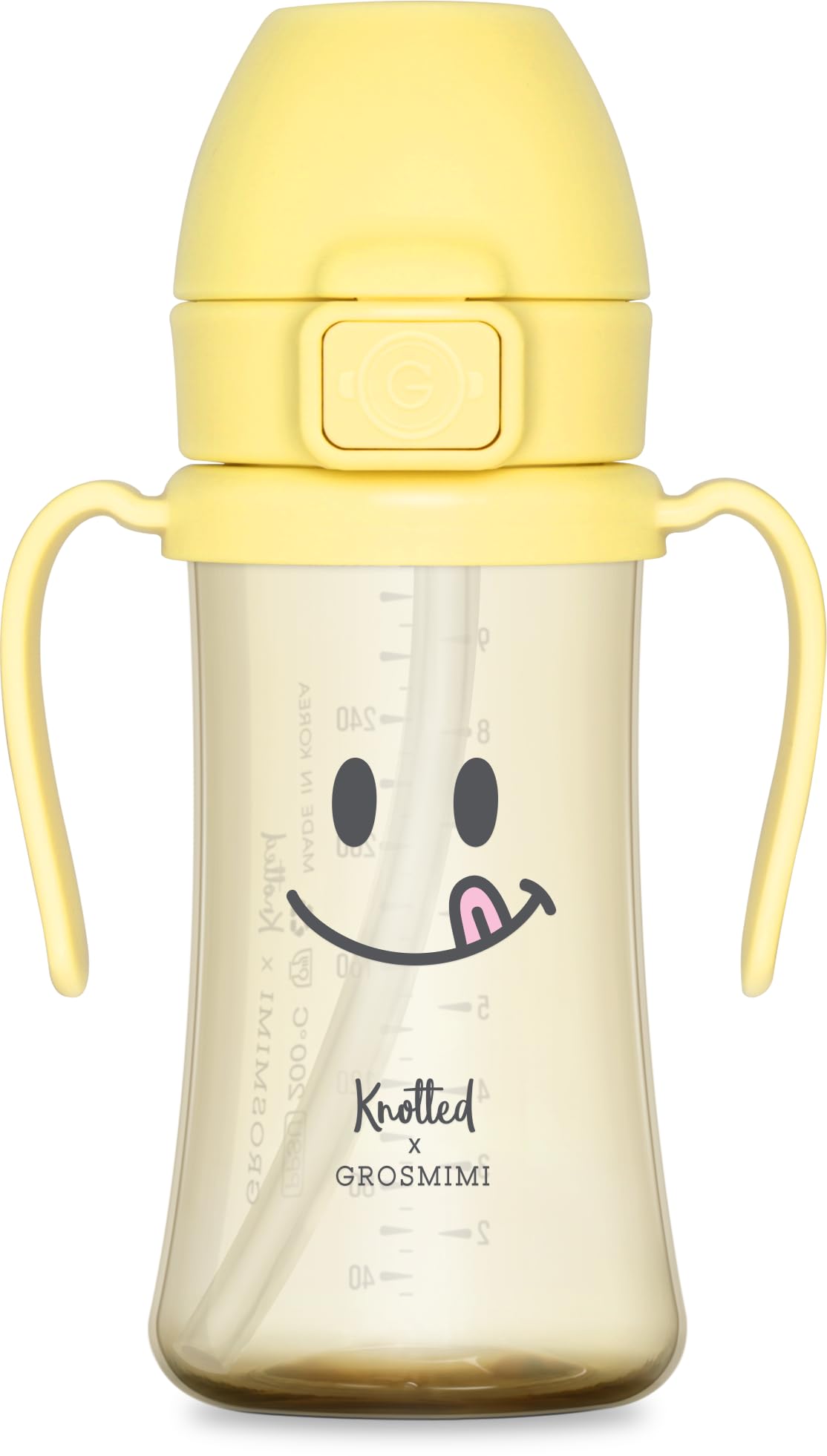 GROSMIMI x KNOTTED flip-top lid seals spills for active toddlers