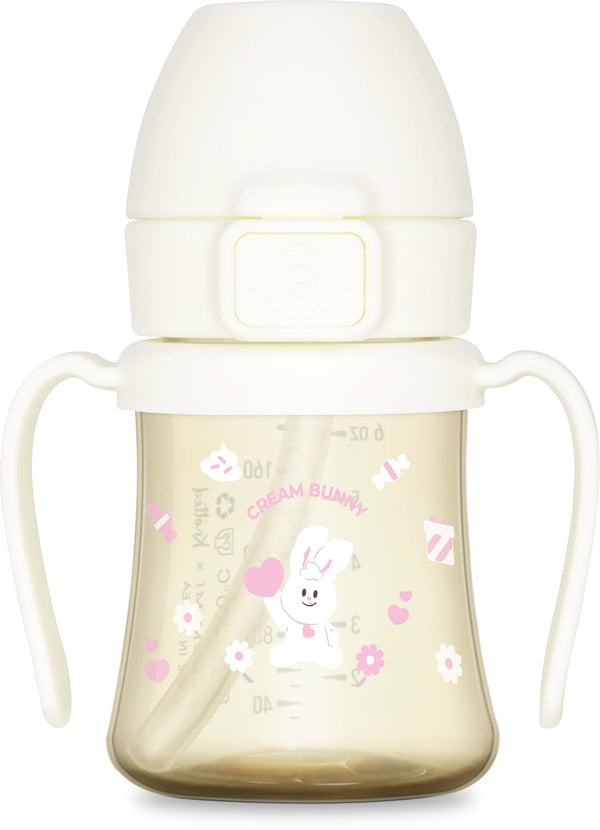 GROSMIMI x KNOTTED flip-top lid keeps drinks spill-free for toddlers.