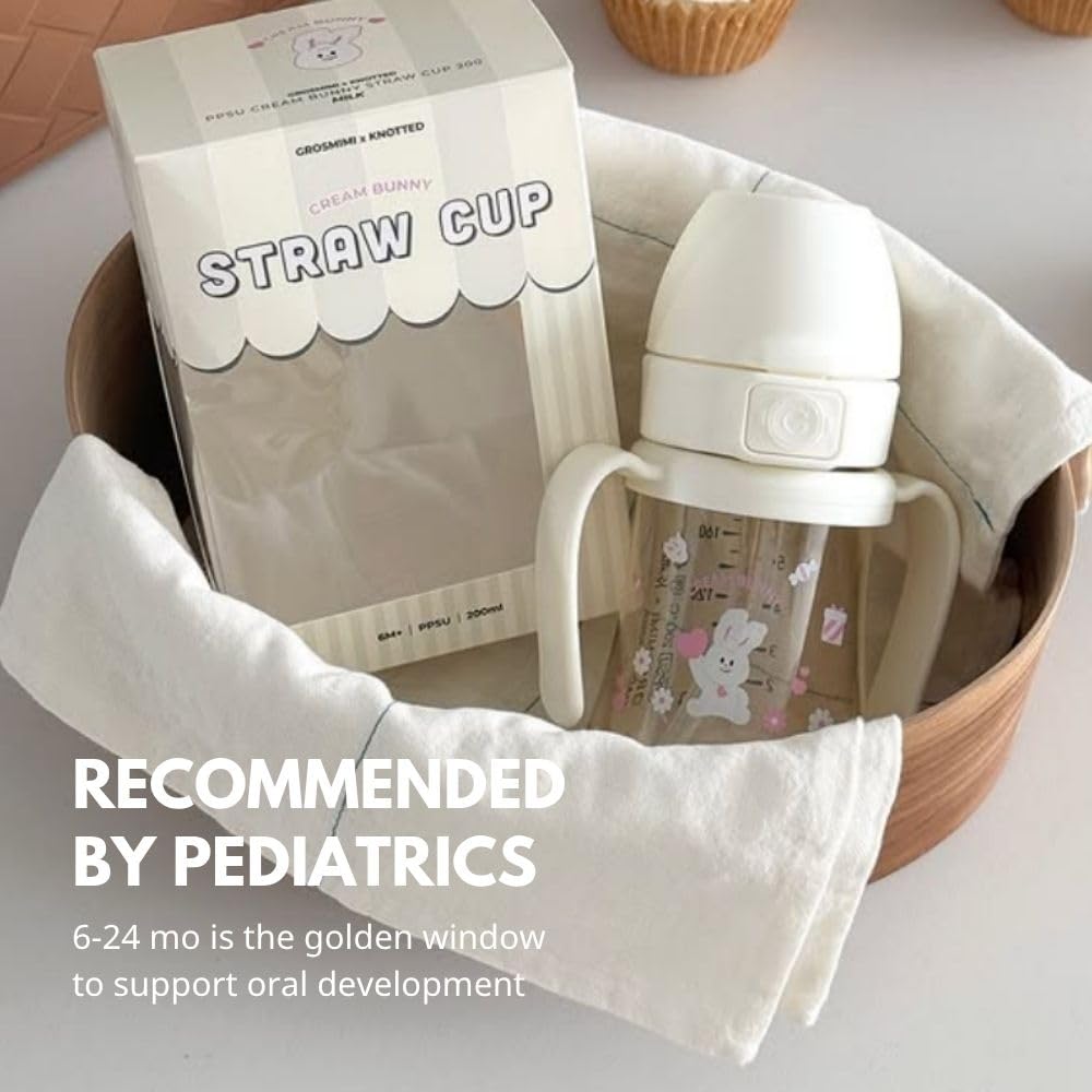 GROSMIMI x KNOTTED Stage 2 straw supports a gentle transition to cups.