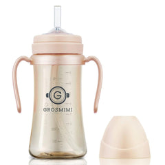 GROSMIMI PPSU cup with soft silicone straw for gentle sipping.