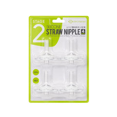 GROSMIMI Stage 2 straw replacement pack for cups and bottles.