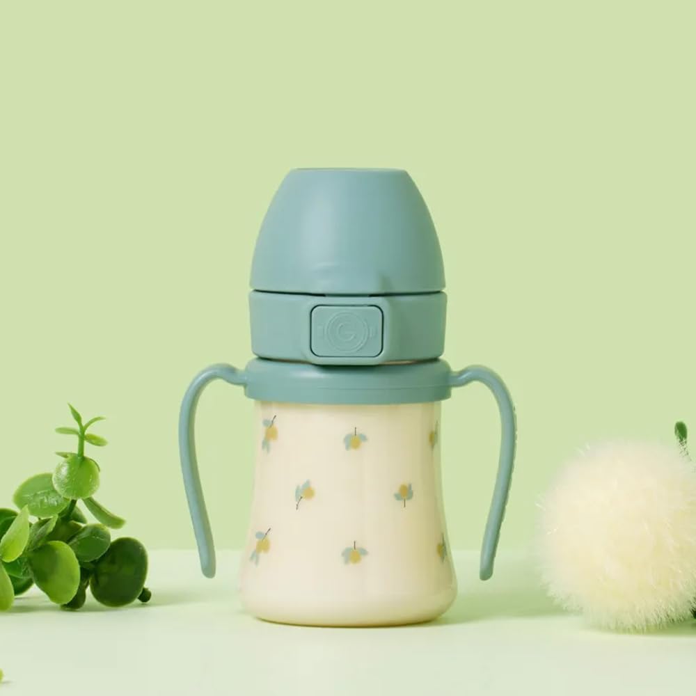 GROSMIMI olive sippy cup with leak-proof design