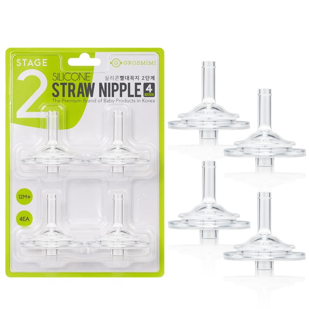 GROSMIMI straw material matches nipples for a familiar feel.