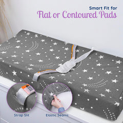 Grow Wild soft jersey cotton changing pad cover delivers breathable baby comfort
