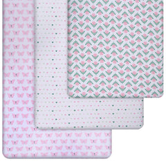 Grow Wild elasticized-edge-fit ensures secure crib mattress coverage.