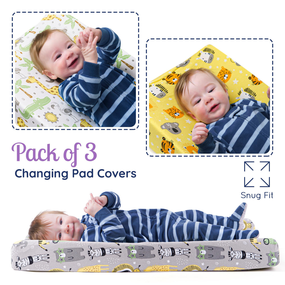 Grow Wild changing pad cover ideal for everyday nursery use.