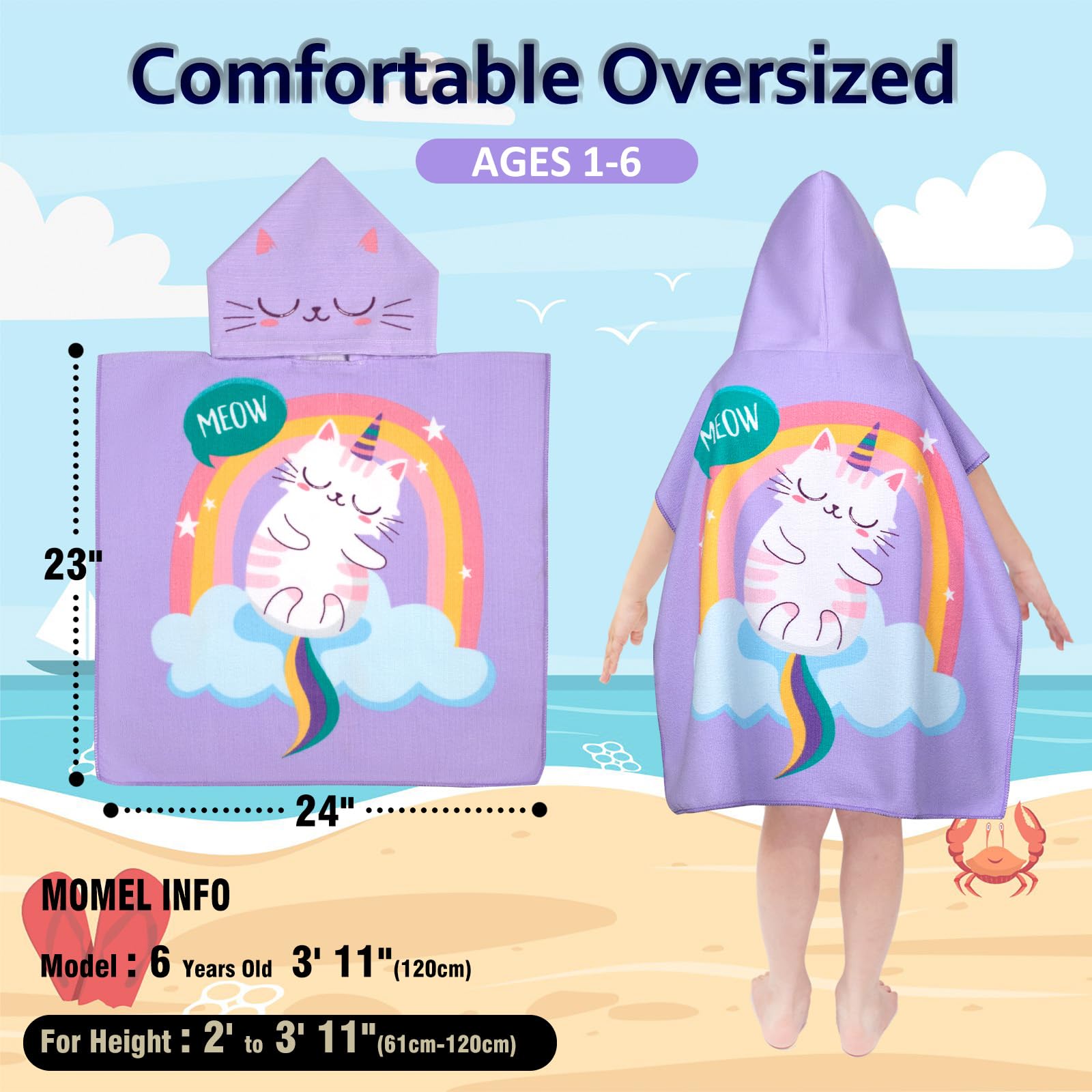 Growell cat-purple microfiber closeup shows soft texture ideal for gentle drying