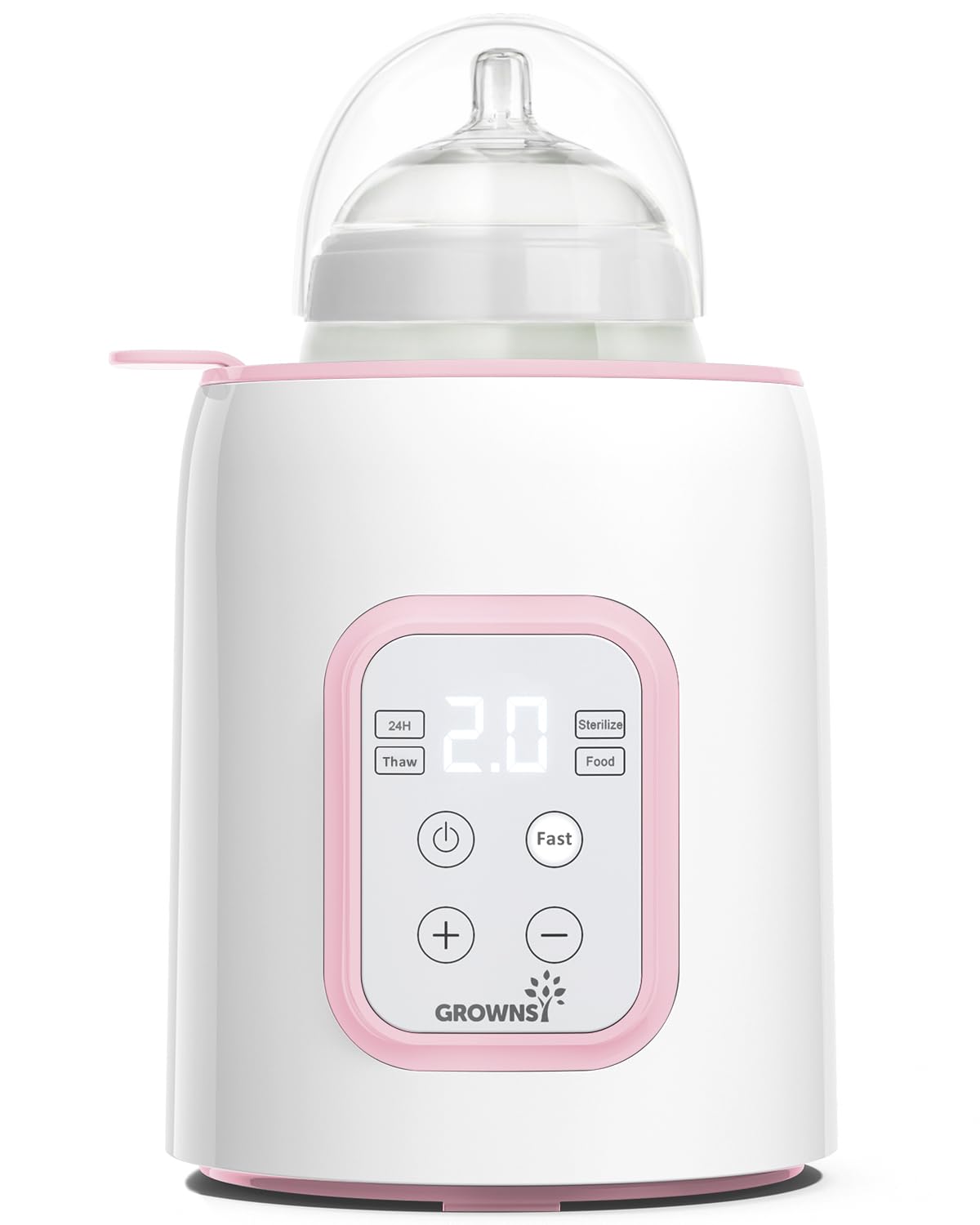 GROWNSY Bottle Warmer shows fast-warming capability for quick night feeds.