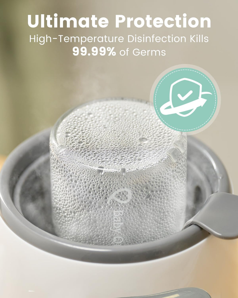 GROWNSY bottle warmer auto-off timer, worry-free operation.