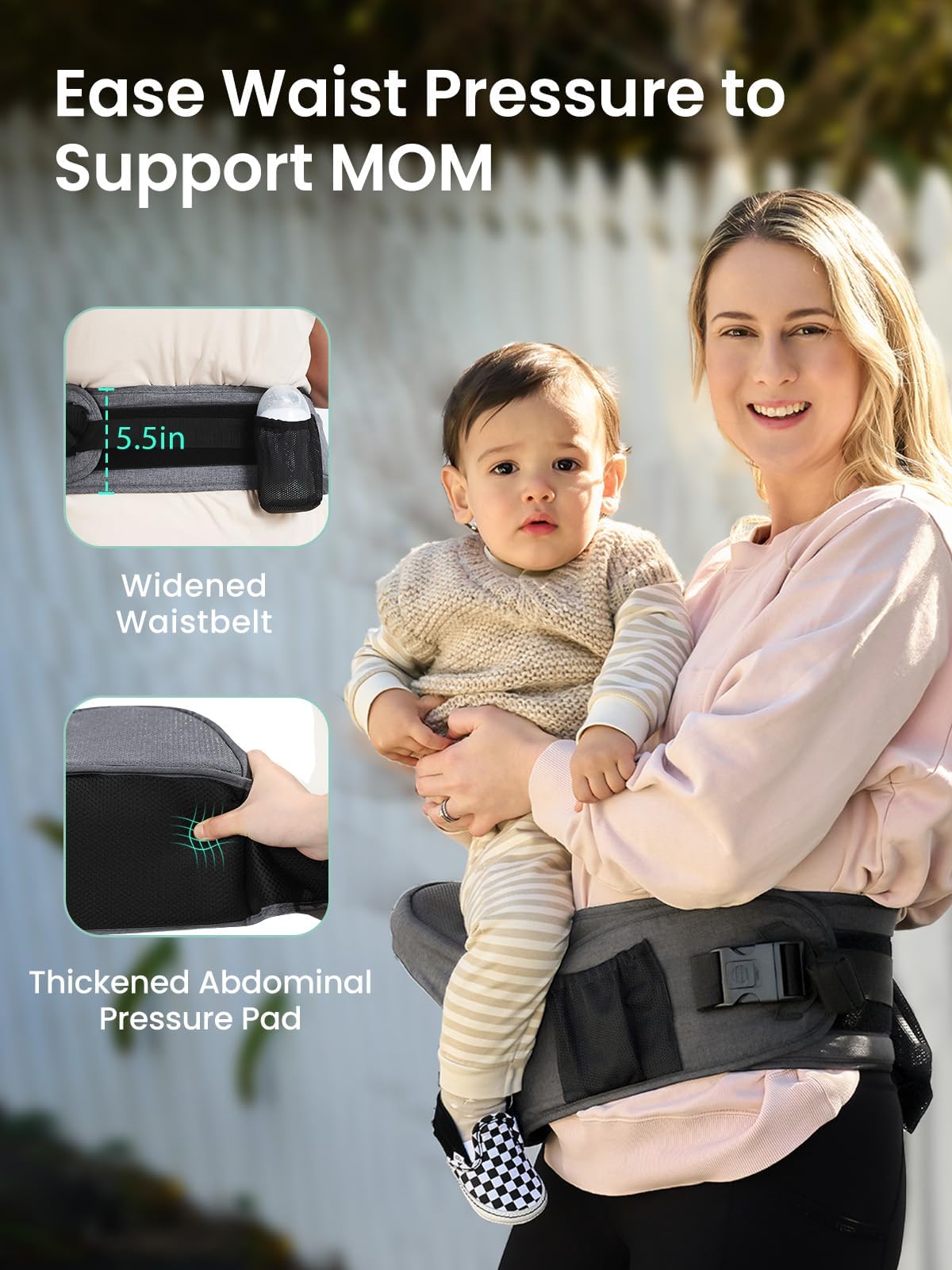 GROWNSY memory foam hip seat cushions for softness and support