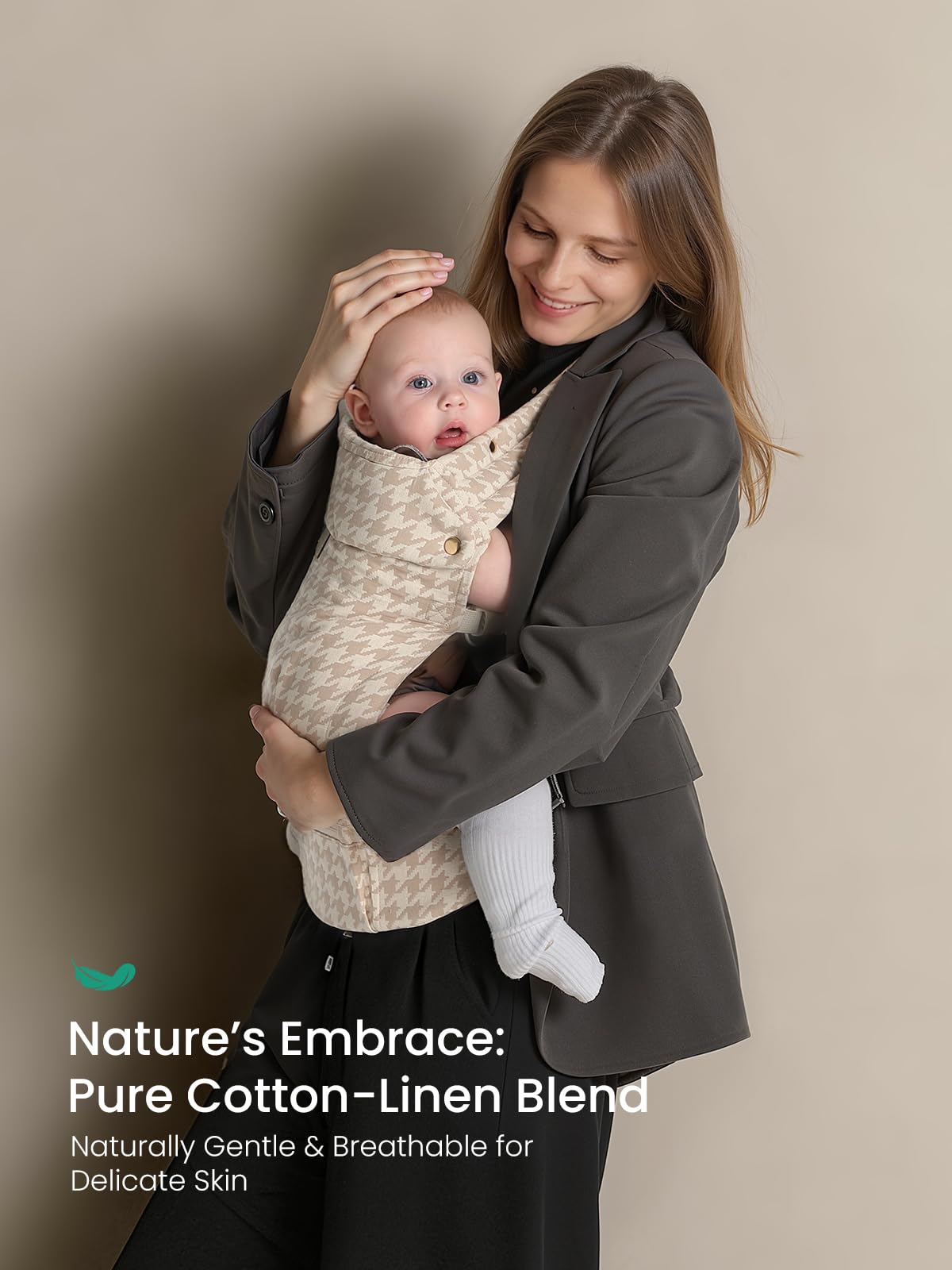 GROWNSY adjustable waist and shoulder straps for growing babies.