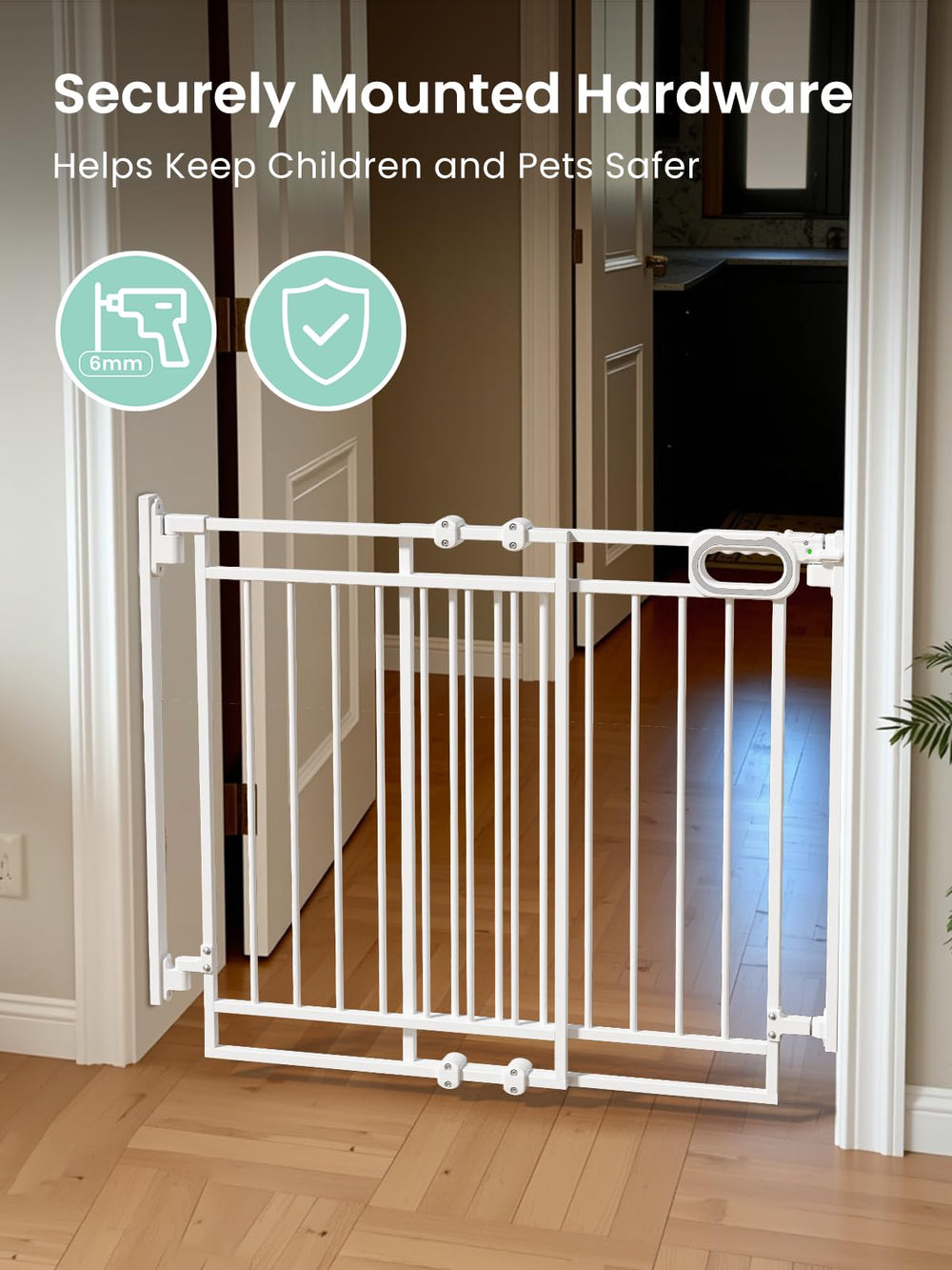 Grownsy Gate direction control indicator shows locked status at a glance.