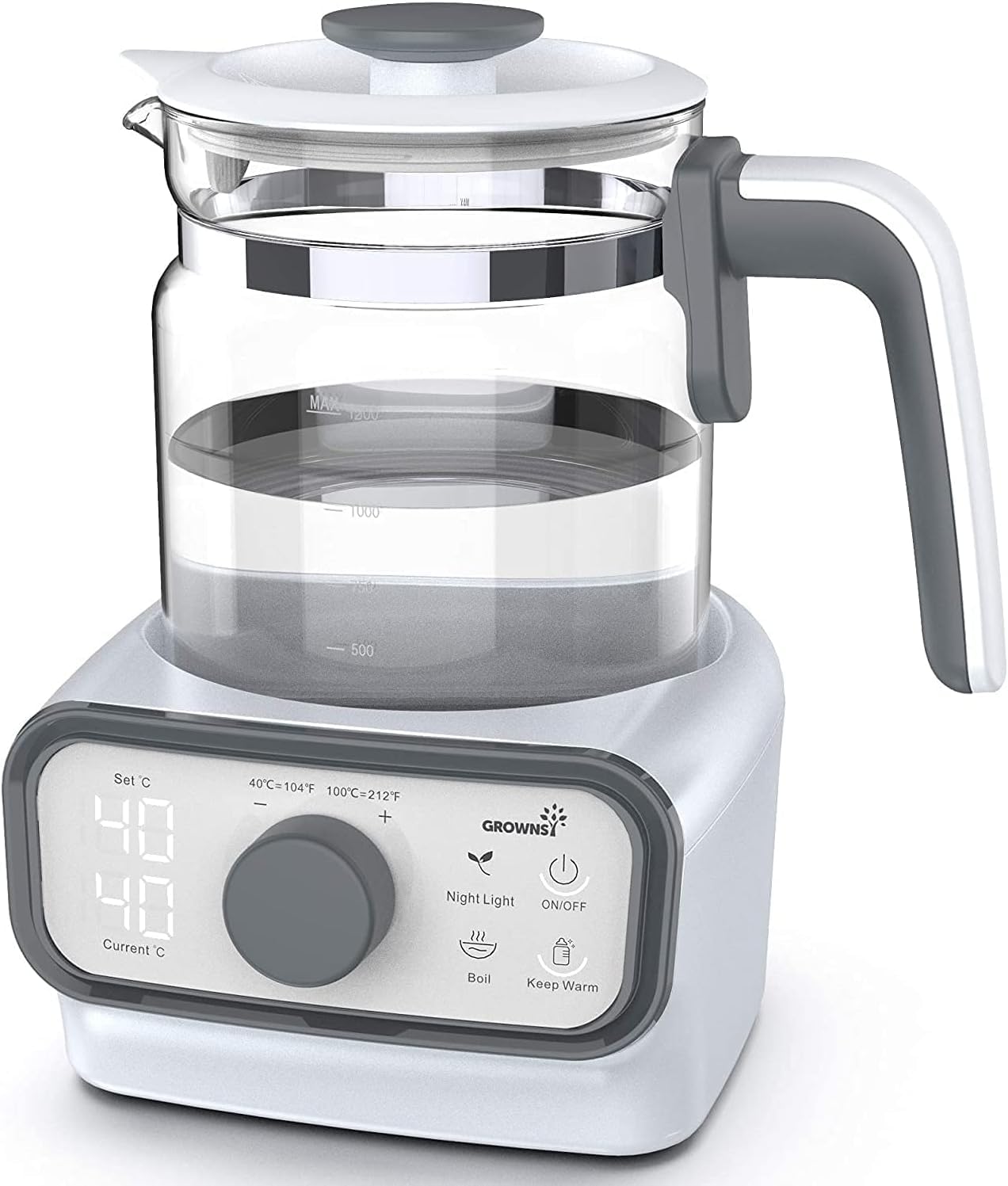 Grownsy Baby Instant Warmer front view highlights compact, easy-to-use design for busy parents.