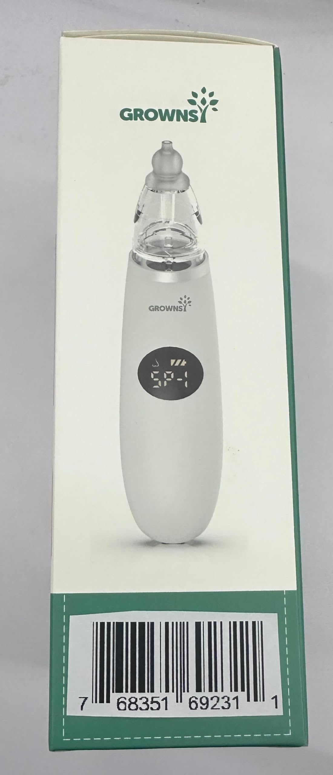Grownsy usage scenario showing calm nighttime nasal care