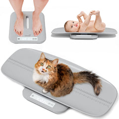 Grownsy multifunctional baby scale display showing precise weight and height readings for growth tracking