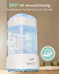 Steam sterilization in blue model for bottles and accessories