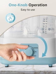 GROWNSY bottle sterilizer interior fits all brands and sizes of bottles.