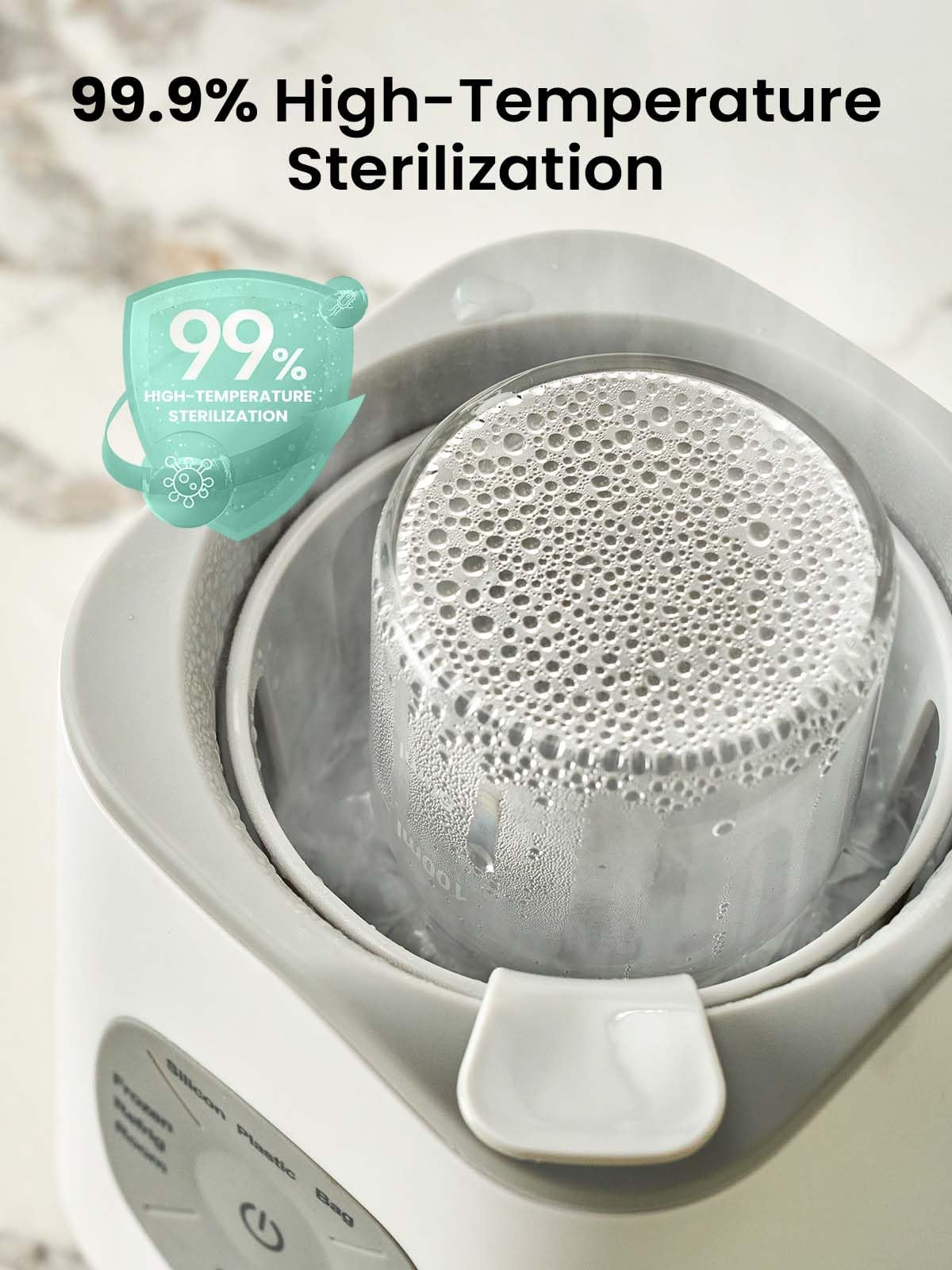 GROWNSY design makes cleaning and sterilizing straightforward.