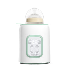 Grownsy bottle warmer front view, compact design for night feeds