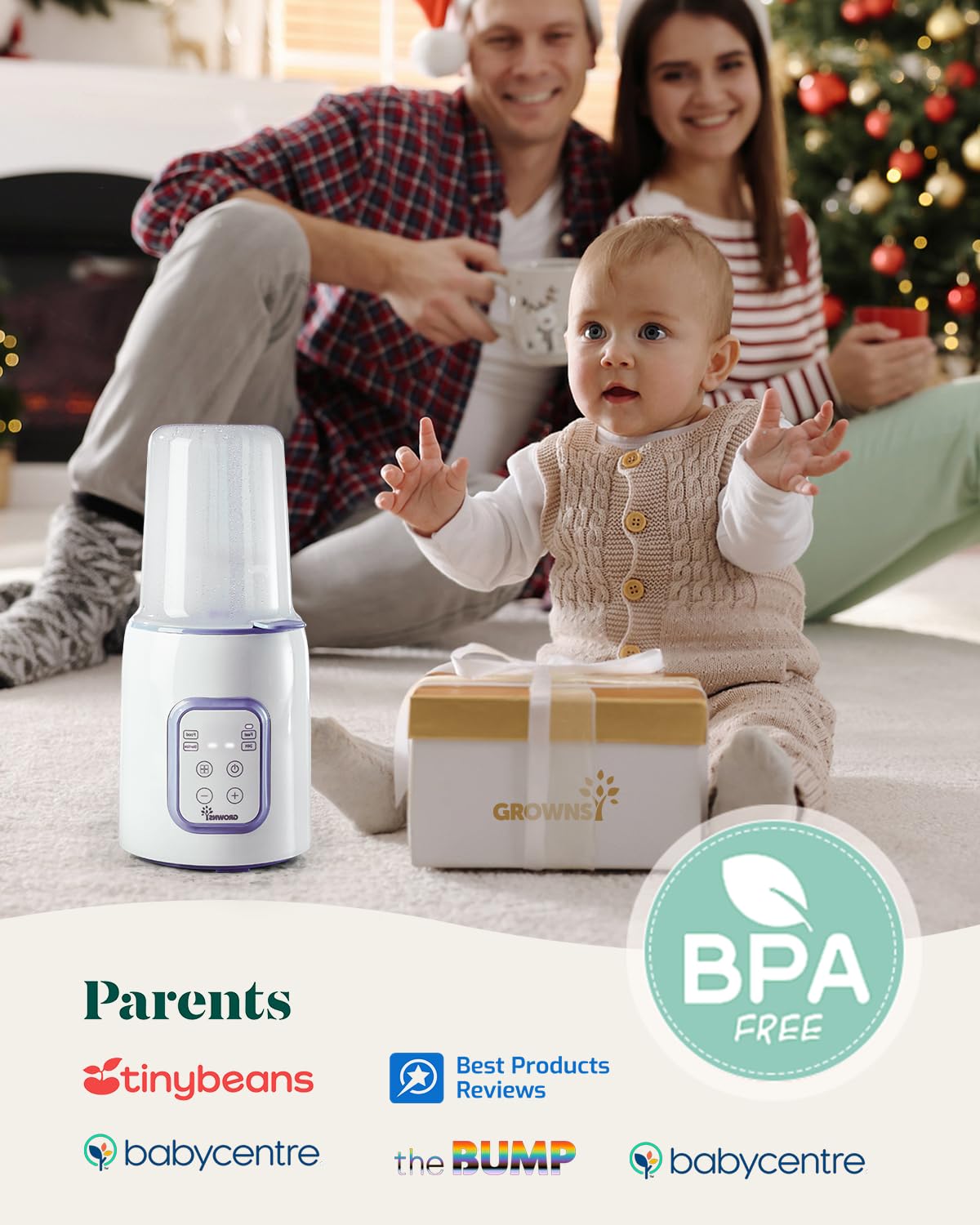 Grownsy bottle warmer thaw function quickly defrosts frozen milk