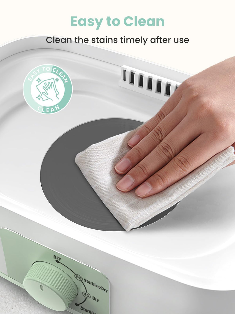 Grownsy BPA-free design adds peace of mind.