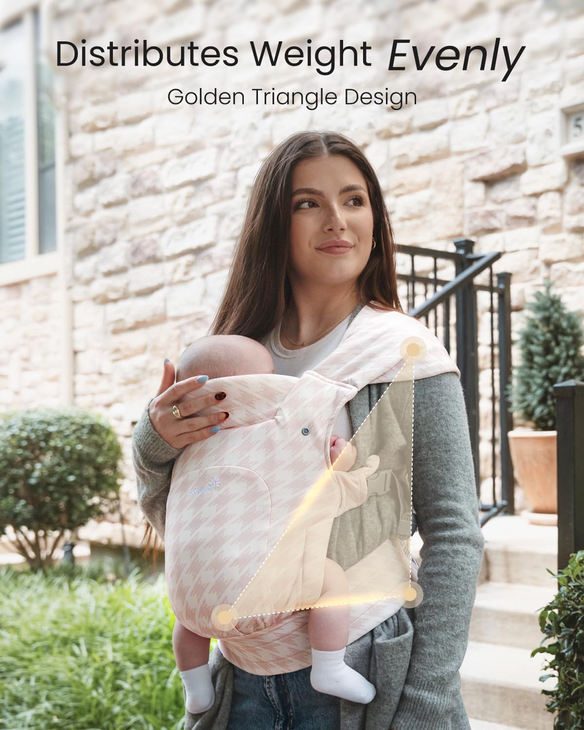 Grownsy buckle system delivers secure, effortless adjustments during outings.