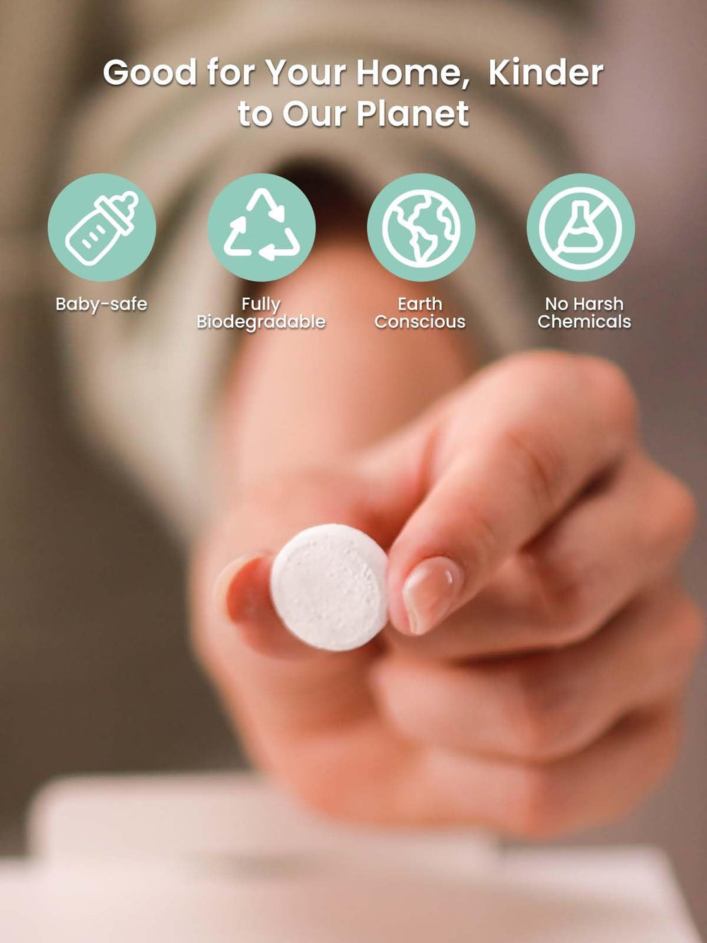 Grownsy descaling tablets supports routine descaling for peak performance.