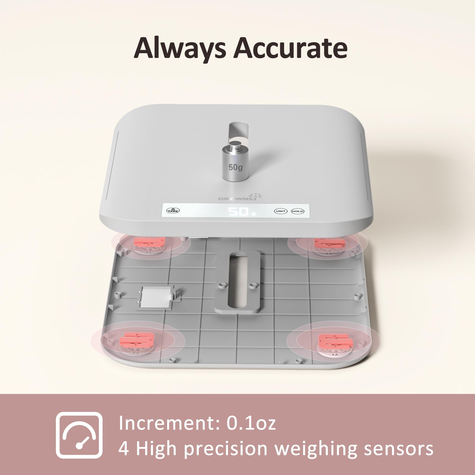 Grownsy detachable design enables quick setup and compact storage