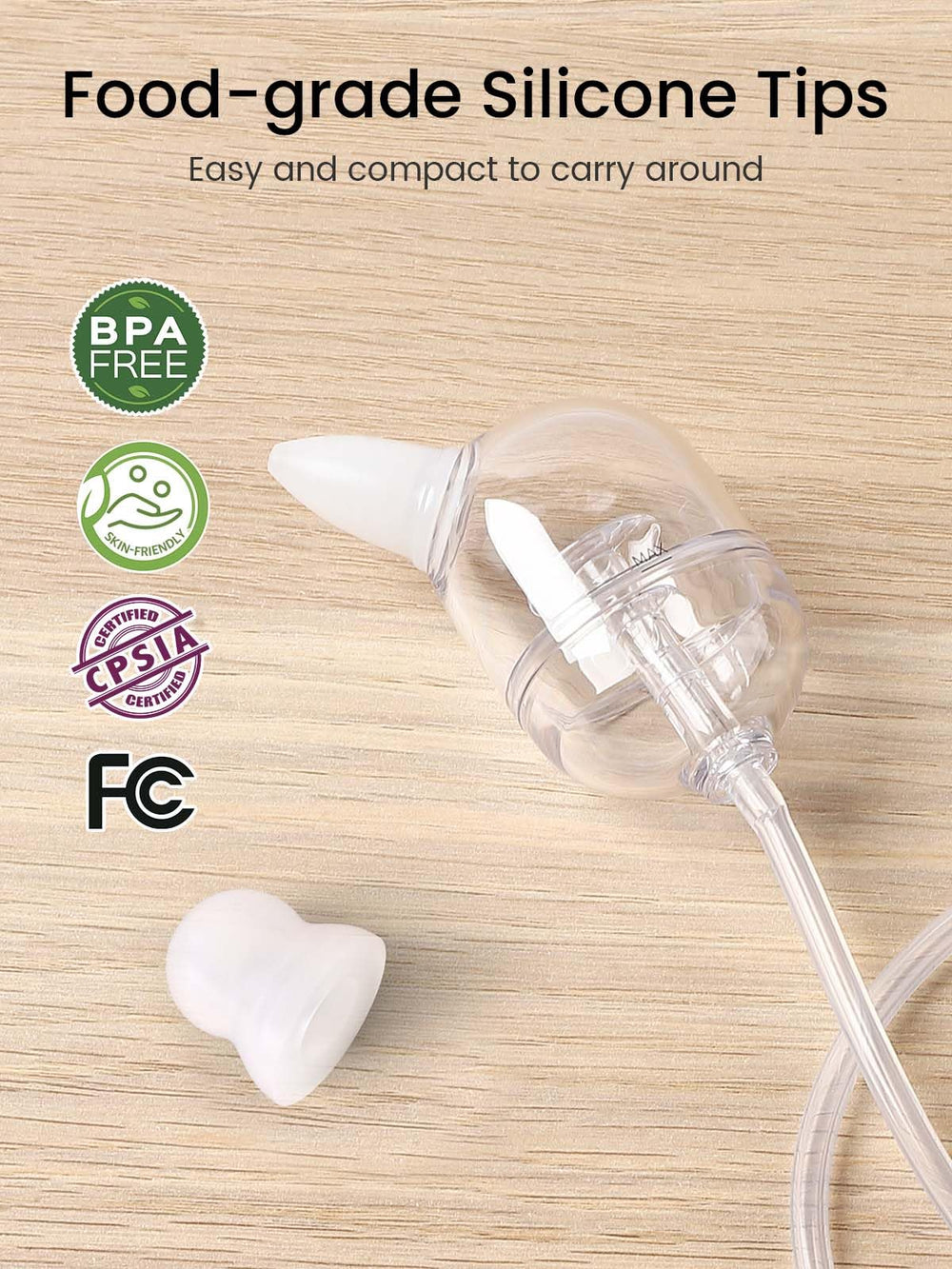 Easy disassembly and cleaning keep the suction chamber hygienic.