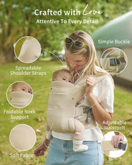 GROWNSY EVA waist cushioning supports comfort during longer carries.