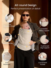 GROWNSY hands-free design helps you move freely with your infant.