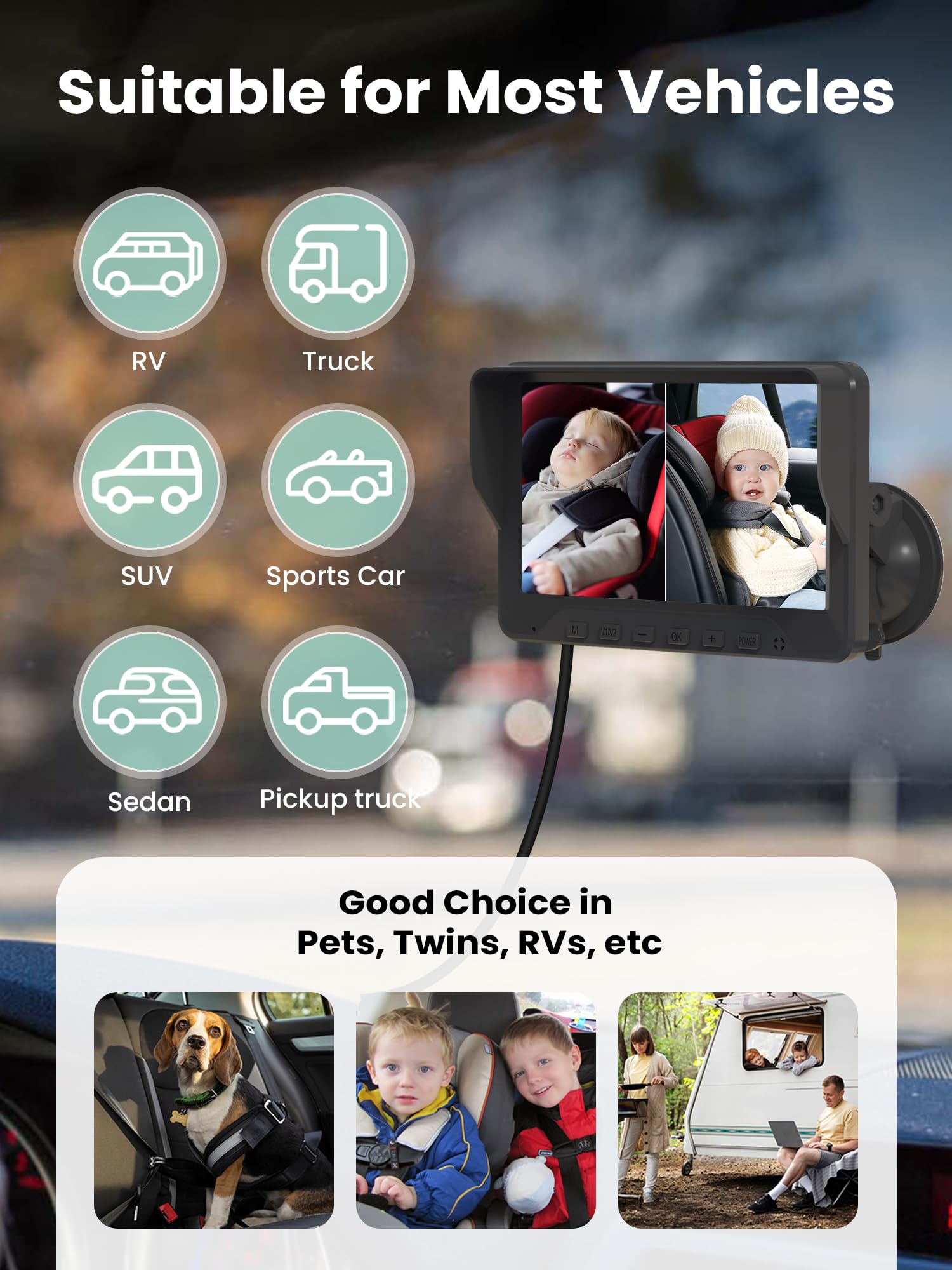 GROWNSY kid-travel-solution keeps you connected to rear seats during trips.