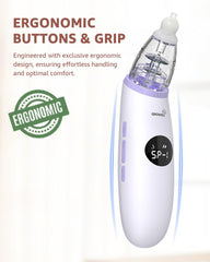Grownsy LED display and music soothe baby during nasal cleansing