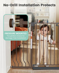Grownsy Mom's Choice gate auto-close in action for convenience.