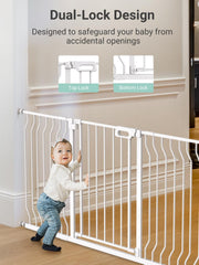GROWNSY Mom's Choice gate displays red indicator for proper tightening.