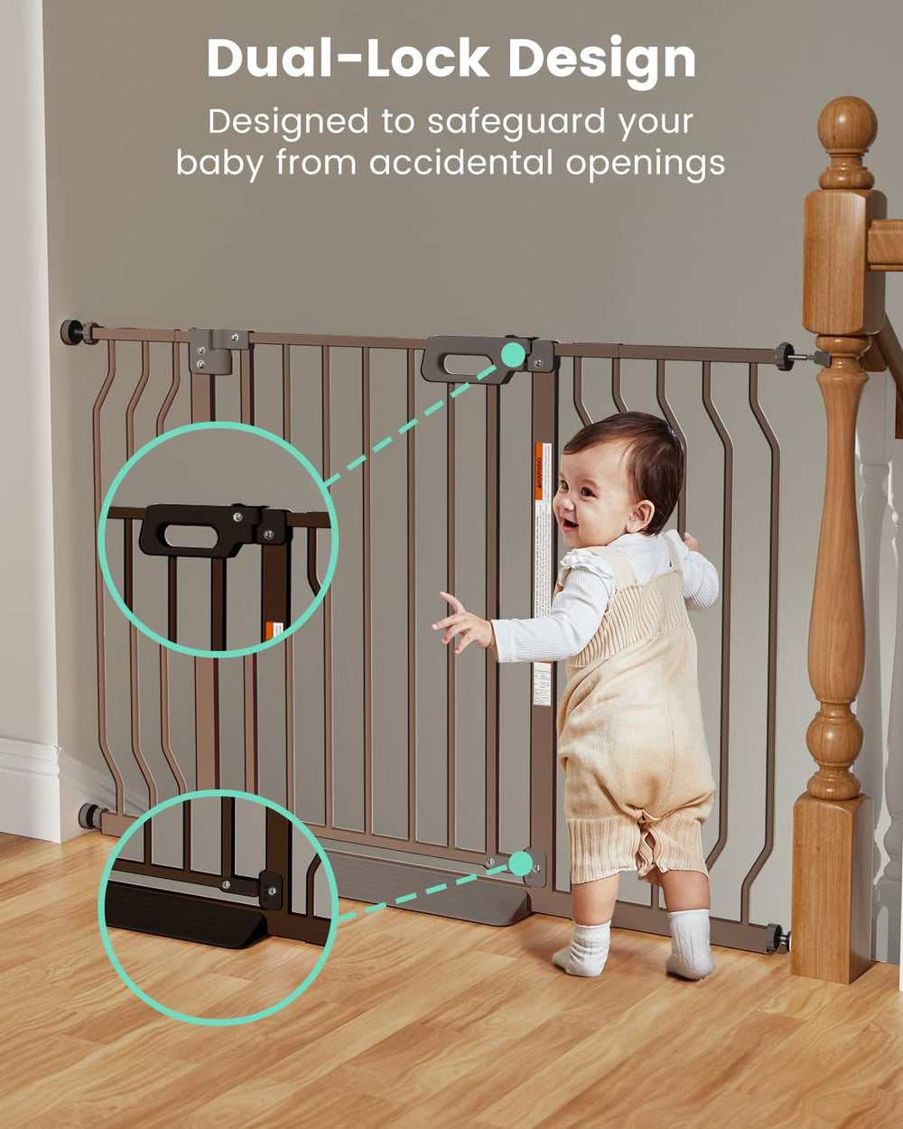 Grownsy Mom's Choice walk-through gate design for easy passage.