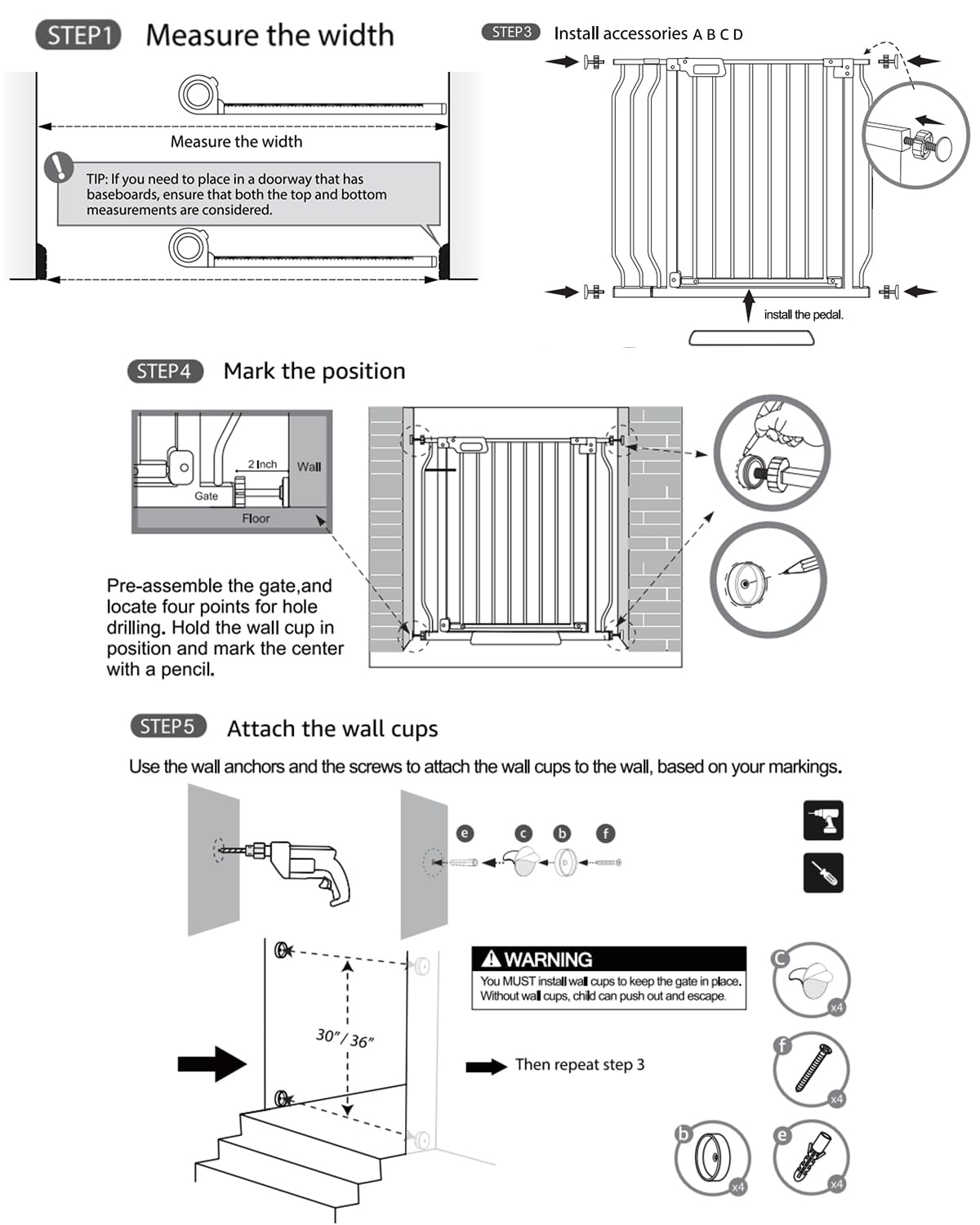 GROWNSY wall cups offer drill installation for extra stability