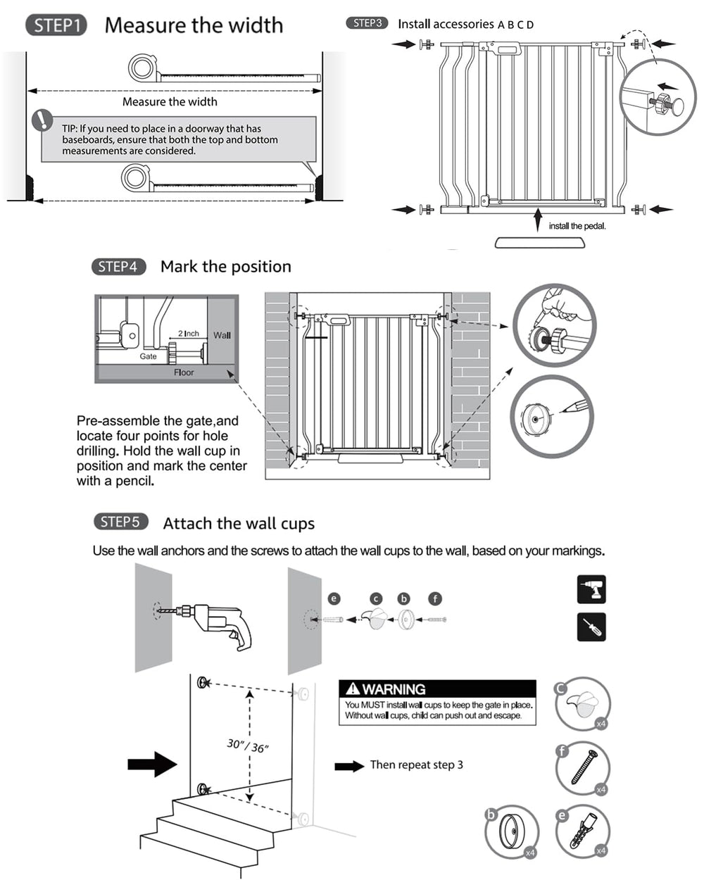 GROWNSY wall cups offer drill installation for extra stability