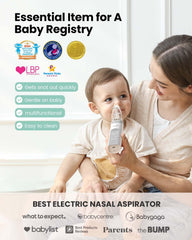 Grownsy nasal aspirator with larger suction chamber for improved efficiency