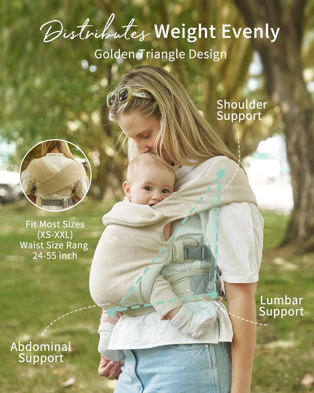 GROWNSY Newborn cradle mode hugs baby from day one.