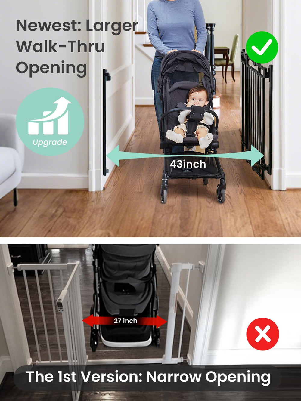 One-handed operation feature demonstrated for easy use.
