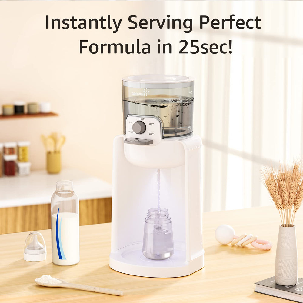 Grownsy precise four-temp control maintains the chosen temperature for consistent formula prep