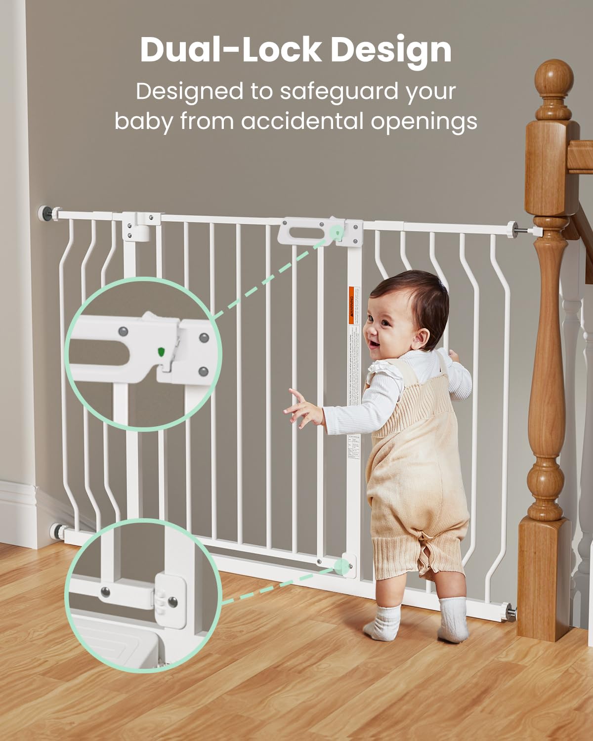 Grownsy pressure-mounted installation shows quick setup without drilling or wall damage.