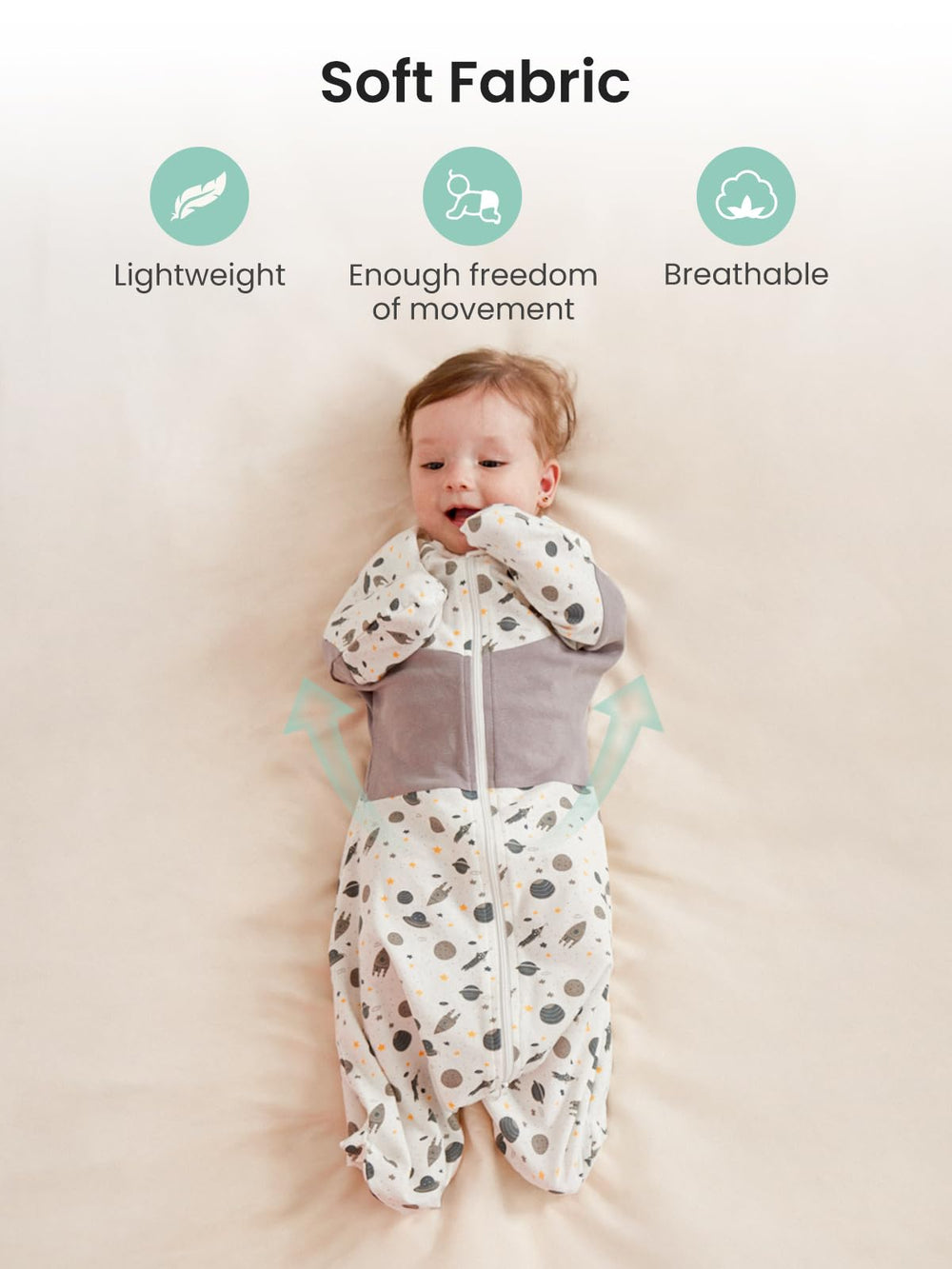 GROWNSY 12-20 lbs sizing suits early months as babies grow.