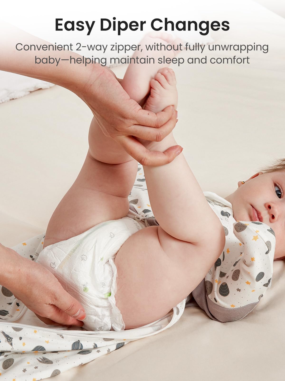 GROWNSY starfish motif adds playful charm while supporting bedtime routines.
