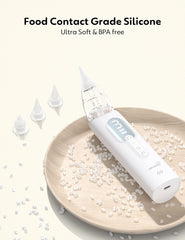 Grownsy Upgrade Nasal Aspirator battery indicator shows long lasting power status.