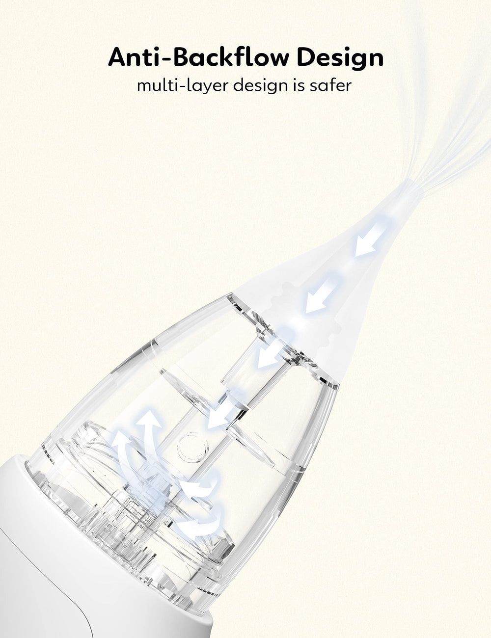 Grownsy Upgrade Nasal Aspirator ergonomic design provides comfortable grip during nighttime routines.